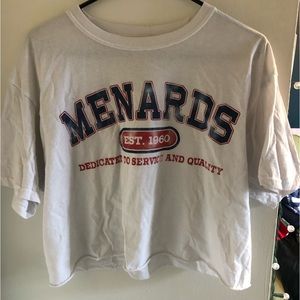 Menards crop tee